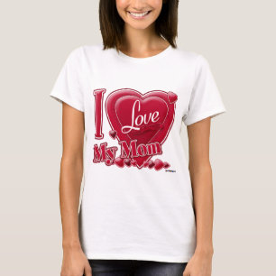 I Love My Mum red - heart T-Shirt