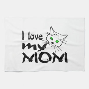 I Love My Mum Tea Towel