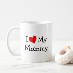 I Love My Mummy Red Heart Photo Coffee Mug