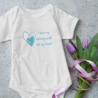 I Love My Mummy With All My Heart - Blue