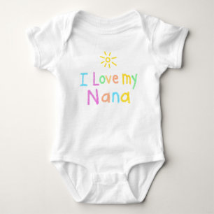 I Love My Nana Baby Bodysuit