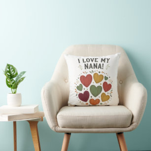 I Love My Nana Country Hearts  Cushion