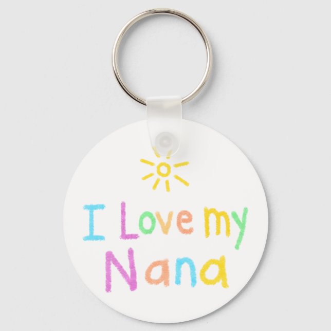 I Love My Nana Key Ring (Front)