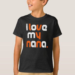 I Love My Nana Unisex Kids Black Tee