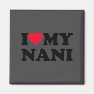 I Love My Nani Heart Grandma Family Long Sleeve Magnet
