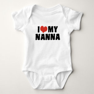 I Love My Nanna Baby Bodysuit