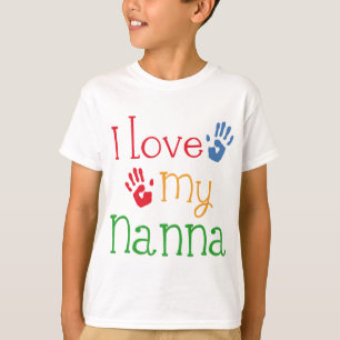 I Love My Nanna Handprints T-Shirt