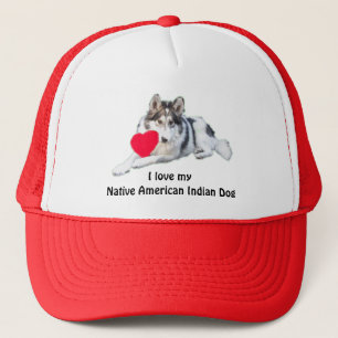 I love my Native American Indian Dog Hat
