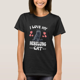 I Love My Nebelung Cat T-Shirt