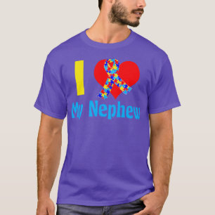 I Love My Nephew Autism T-Shirt