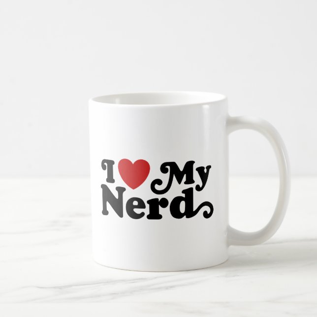 I Love My Nerd Coffee Mug (Right)