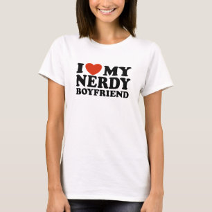 I Love My Nerdy Boyfriend T-Shirt