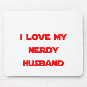 I Love My Nerdy Husband Mouse Mat