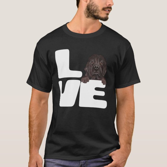 I Love My Newfoundland Dog T-Shirt (Front)