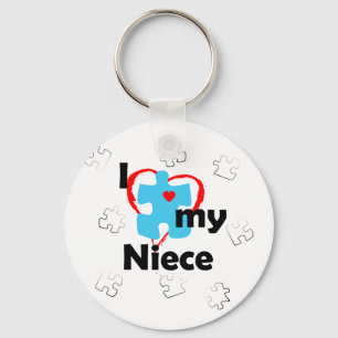 I Love My Niece - Autism Key Ring