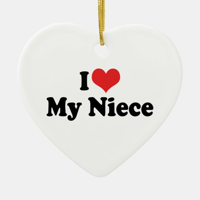 I Love My Niece Ornament (Front)