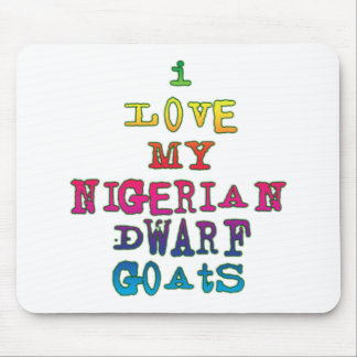 I Love My Nigerian Dwarf Goats Mouse Mat