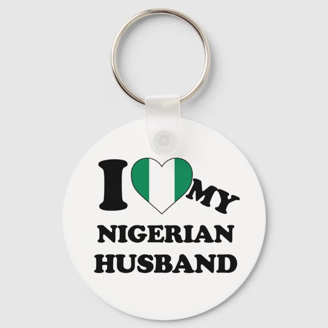 I love my Nigerian Husband Key Ring (Front)