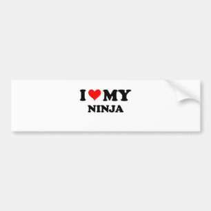 I Love My Ninja Bumper Sticker
