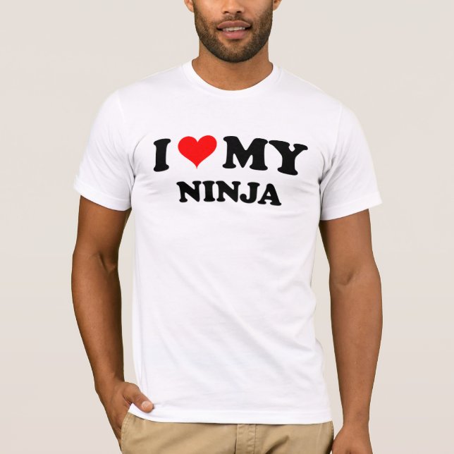 I Love My Ninja T-Shirt (Front)