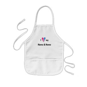 I Love My Nonna and Nonno Apron