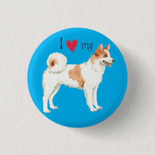 I Love my Norrbottenspets 3 Cm Round Badge