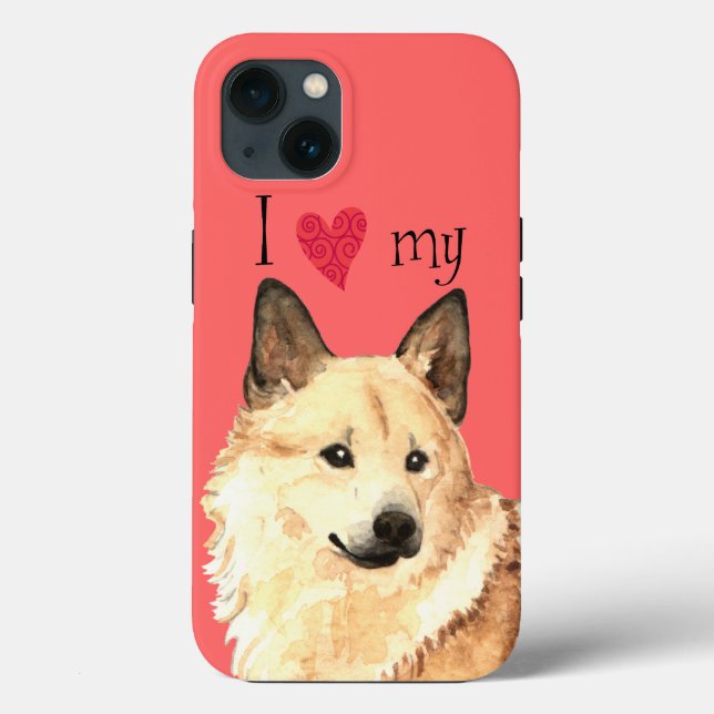 I Love my Norwegian Buhund Case-Mate iPhone Case (Back)