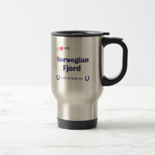 I Love My Norwegian Fjord (Male Horse) Travel Mug