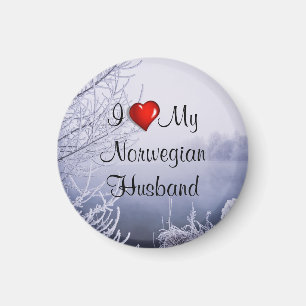 I Love My Norwegian Husband Magnet