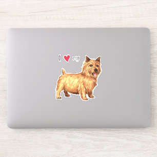 I Love my Norwich Terrier Vinyl Sticker
