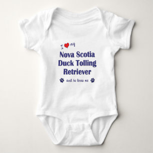 I Love My Nova Scotia Duck Tolling Retriever (He) Baby Bodysuit