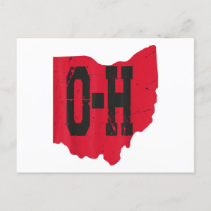 I Love My Ohio Home Script Ohio Buckeye State Holiday Postcard