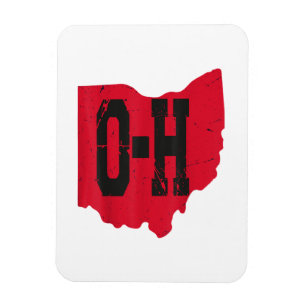 I Love My Ohio Home Script Ohio Buckeye State Magnet
