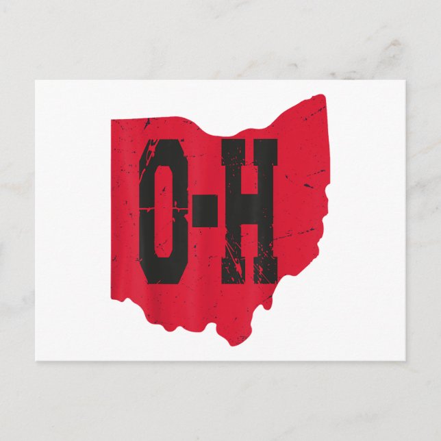 I Love My Ohio Home Script Ohio Buckeye State Postcard (Front)