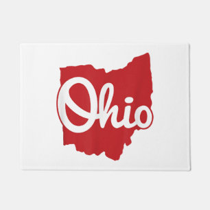 I Love My Ohio Home Script Ohio  Doormat