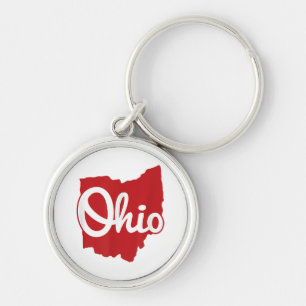 I Love My Ohio Home Script Ohio  Key Ring