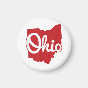 I Love My Ohio Home Script Ohio  Magnet