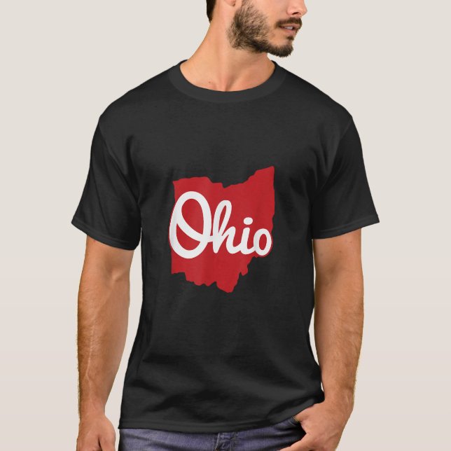 I Love My Ohio Home Script Ohio  T-Shirt (Front)