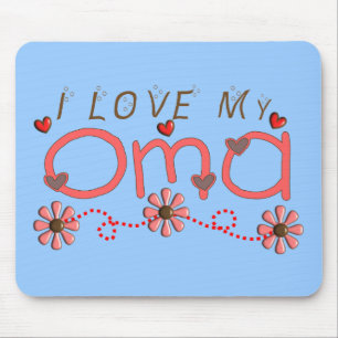 I Love My OMA Gifts Mouse Mat