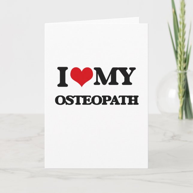 I love my Osteopath Card (Front)