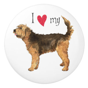 I Love my Otterhound Ceramic Knob