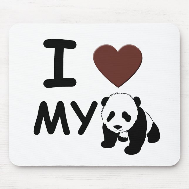 I love my panda mouse mat (Front)