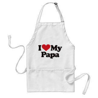 I Love My Papa Standard Apron