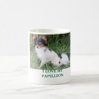 I LOVE MY PAPILLION COFFEE MUG