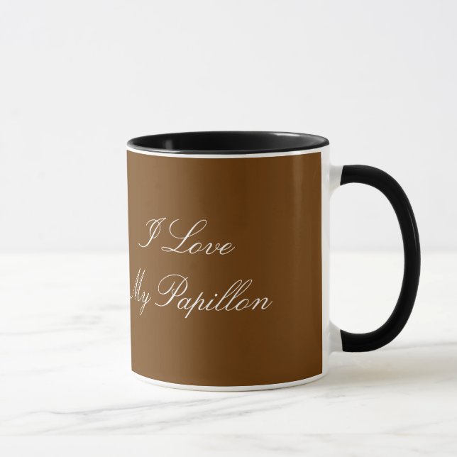 I LOVE MY PAPILLON Mug (Right)