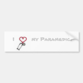 I love my paramedic bumper sticker