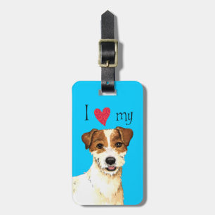 I Love my Parson Russell Terrier Luggage Tag