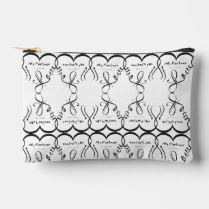 I love my partner • You are my home Accessory Pouch