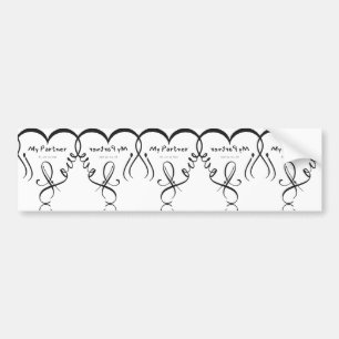 I love my partner • You are my home Bumper Sticker