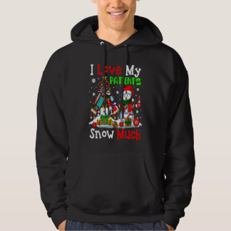 I Love My Patients Snow Much Xmas Tree Nurse Docto Hoodie